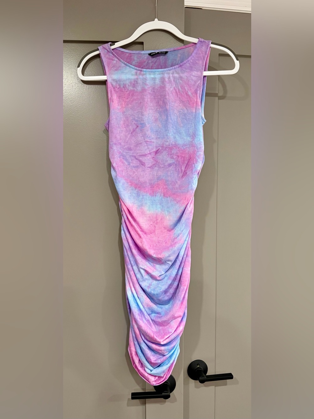 SHEIN Pastel Tie-Dye Tank Top - Pink, Blue & Lavender